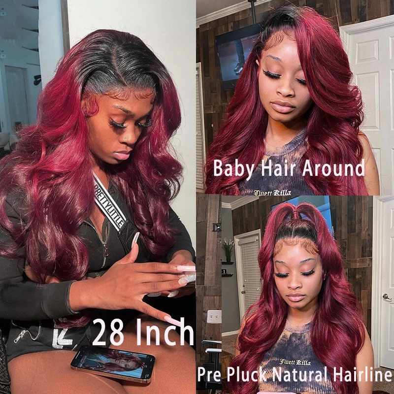 Парик из натуральных волос с эффектом омбре 360x4 в бразильском стиле - купить по