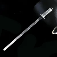 Bastiee S925 Sterling Silver Sword Hair Stick Luxury Jewelry Accessories Chinese Hair Pin Antique Vintage Japanese Ninja Knife