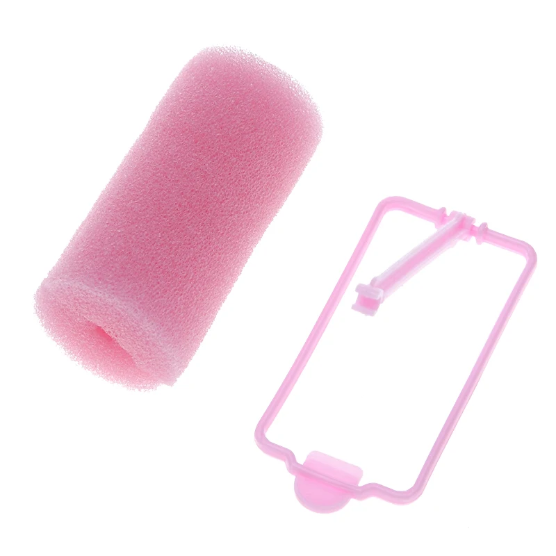 12 шт./компл. розовые парикмахерские Волшебные губки поролоновые ролики для волос