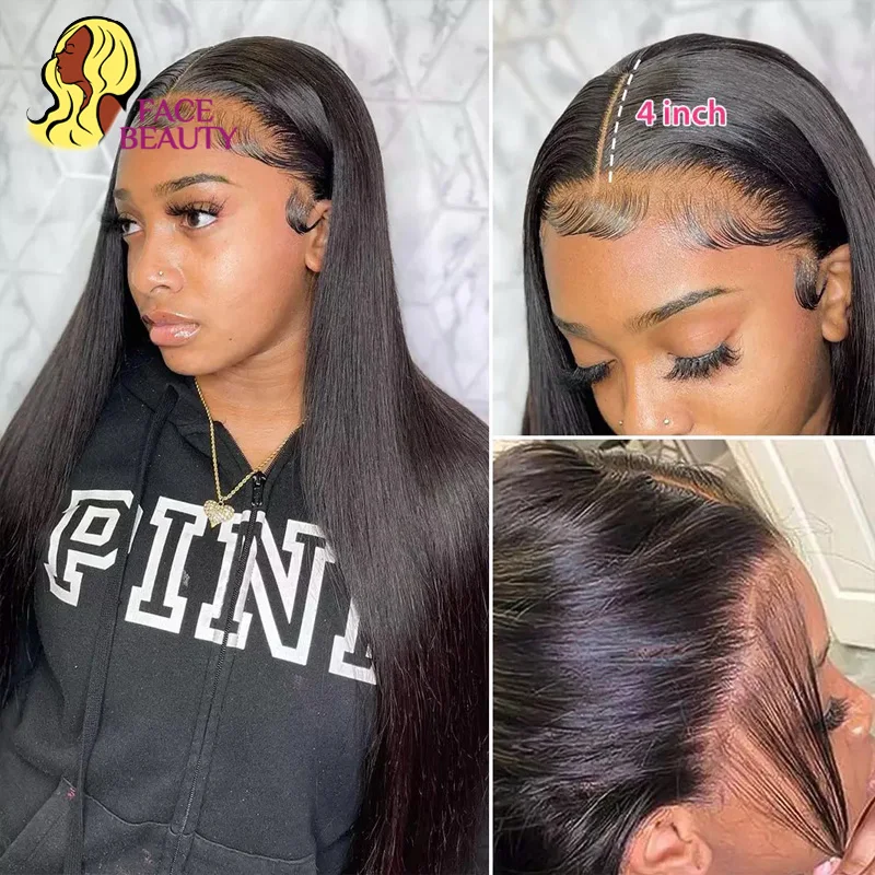 Бразильский парик Facebeauty из человеческих волос на сетке спереди 8 26 дюймов прямой