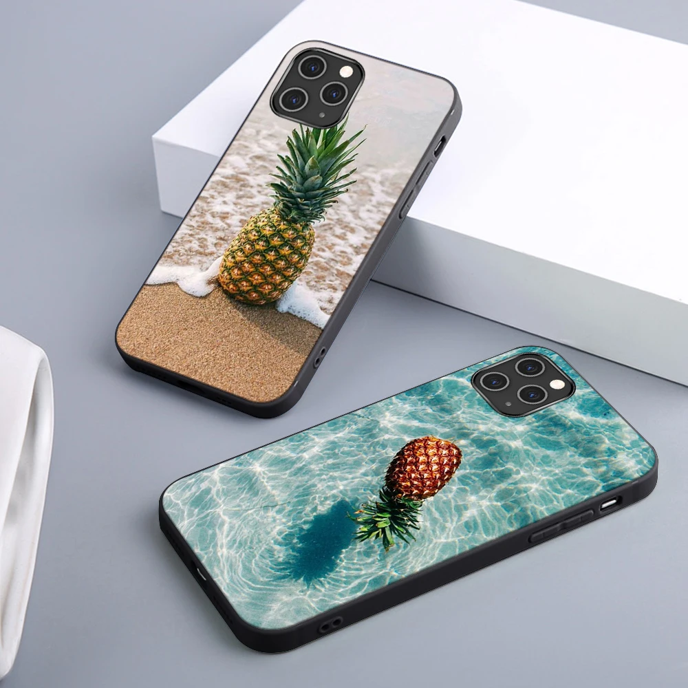 

Pineapple Fruit Case For iPhone 12 11 Pro Max Mini Cover for iPhone 11 X XR XS MAX 7 8 6 S Plus 5S SE 2020 Soft TPU Phone Fundas