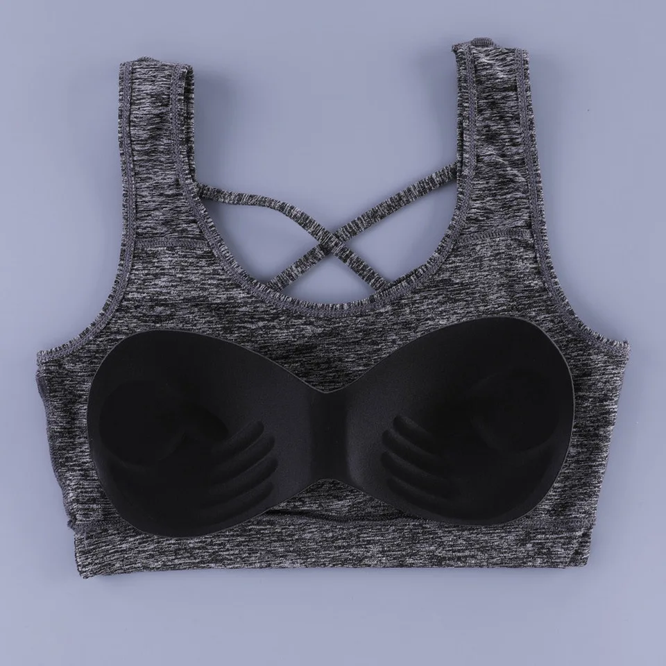 

Women Comfort Revolution Built Up Tank Style Sports Seamless Comfortable Bra with Removable Pads