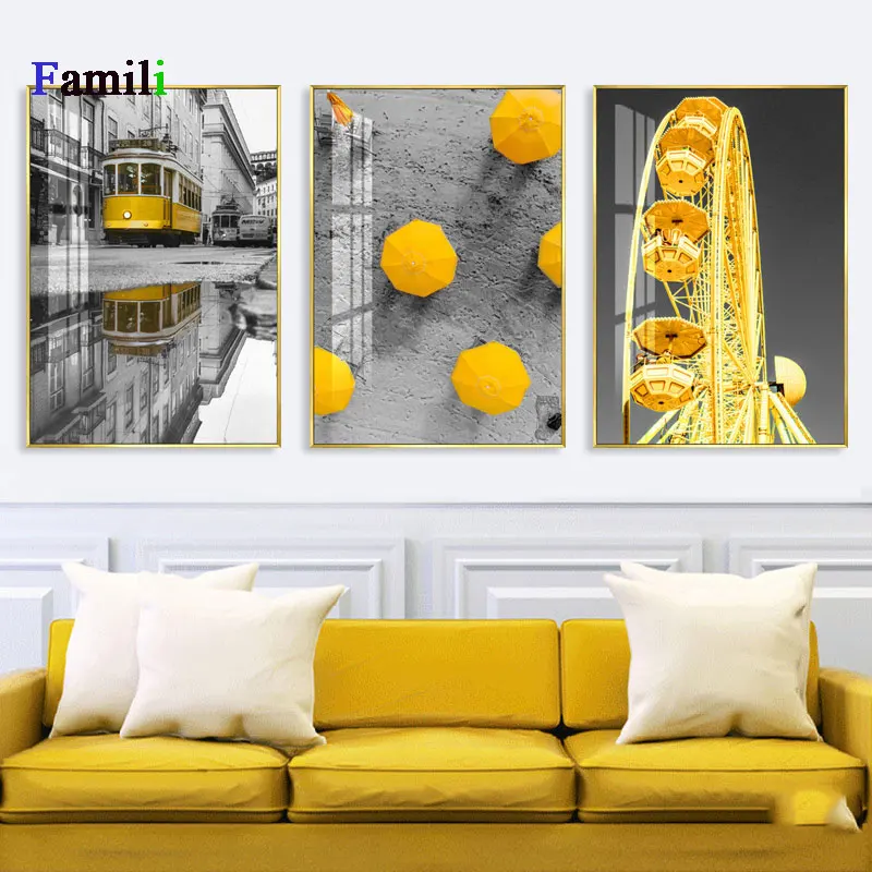 Скандинавский постер картина из холста с HD принтом художественное оформление