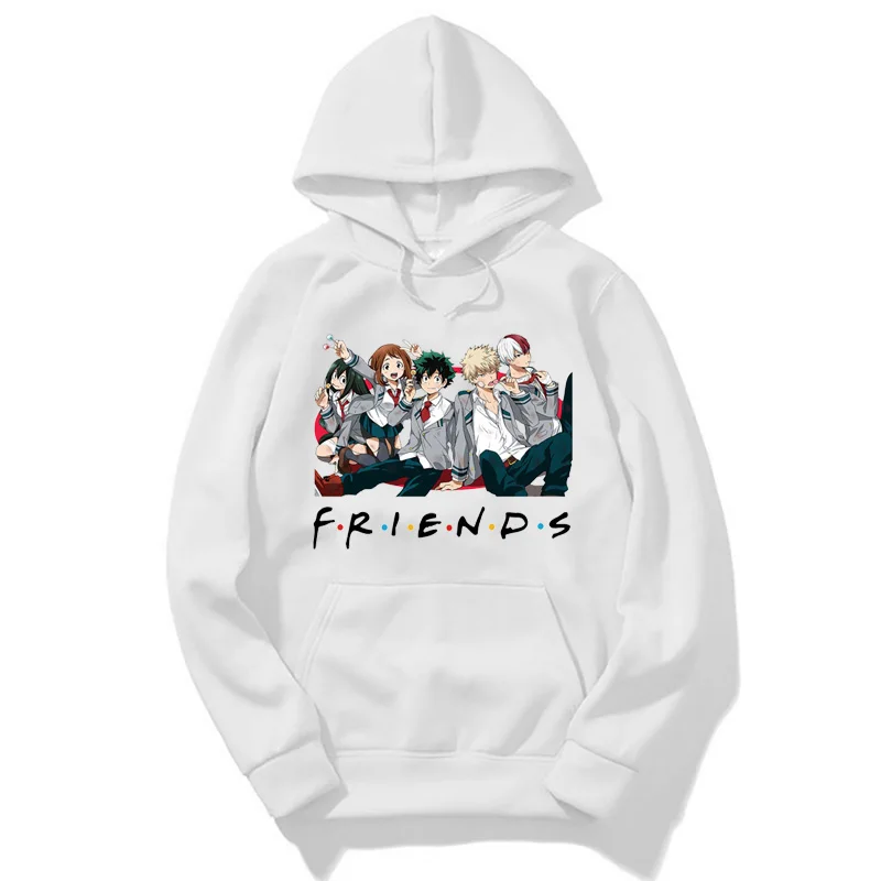 My Hero Academia Print Hoodie Japan Anime Long Sleeve Hooded Sweatshirt