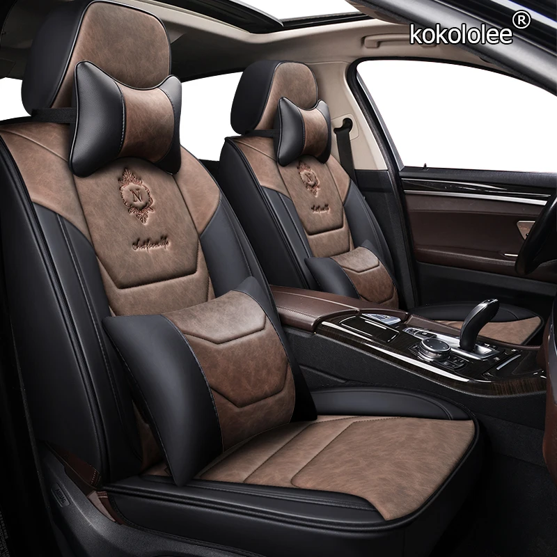 kokololee Leather car seat covers For Range Rover sport Land Rover discovery freelander evoque Range Rover Velar car seats