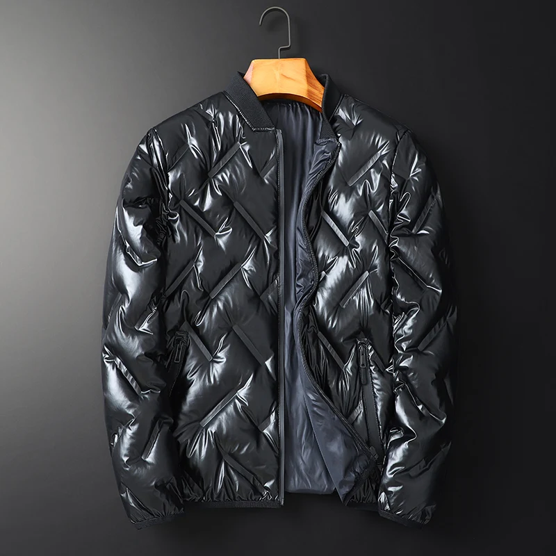 Мужская водонепроницаемая куртка BATMO зимняя на 80% белом утином пуху большие