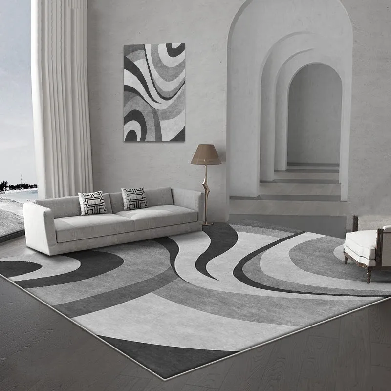 

Nordic Carpet for Living Room Luxury Abstract Large Area Carpets Fashion Bedroom Sofa Tea Table Floor Rug Anti-slip Art Rugs Mat