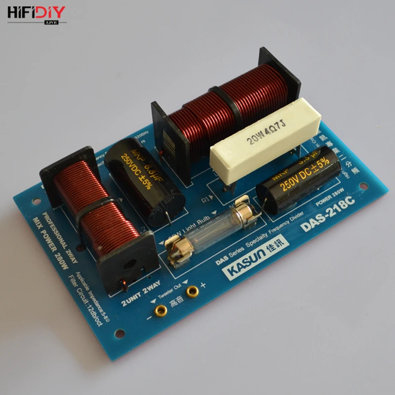 HIFIDIY LIVE DAS-218C 2 Way speaker Unit (tweeter + bass )Professional Speaker s audio кроссовер с делителем частоты