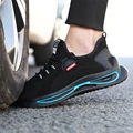 2021 New Work Sneakers Steel Toe Safety Shoes Men Lightweight Work Shoes Indestructible Security Footwear Man Protective Shoes