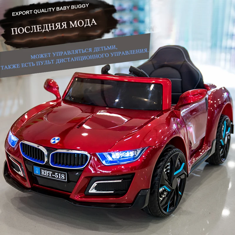

Children Remote Control Electric Ride On Car Four Wheel Soft Seat Double Drive Toy Kids Baby Stroller 6V 4A / 12V 7A Battery