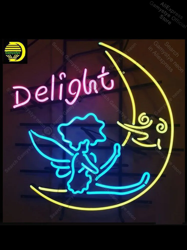 Неоновая вывеска для De светильник moon angel неоновая лампа ручной работы подарки