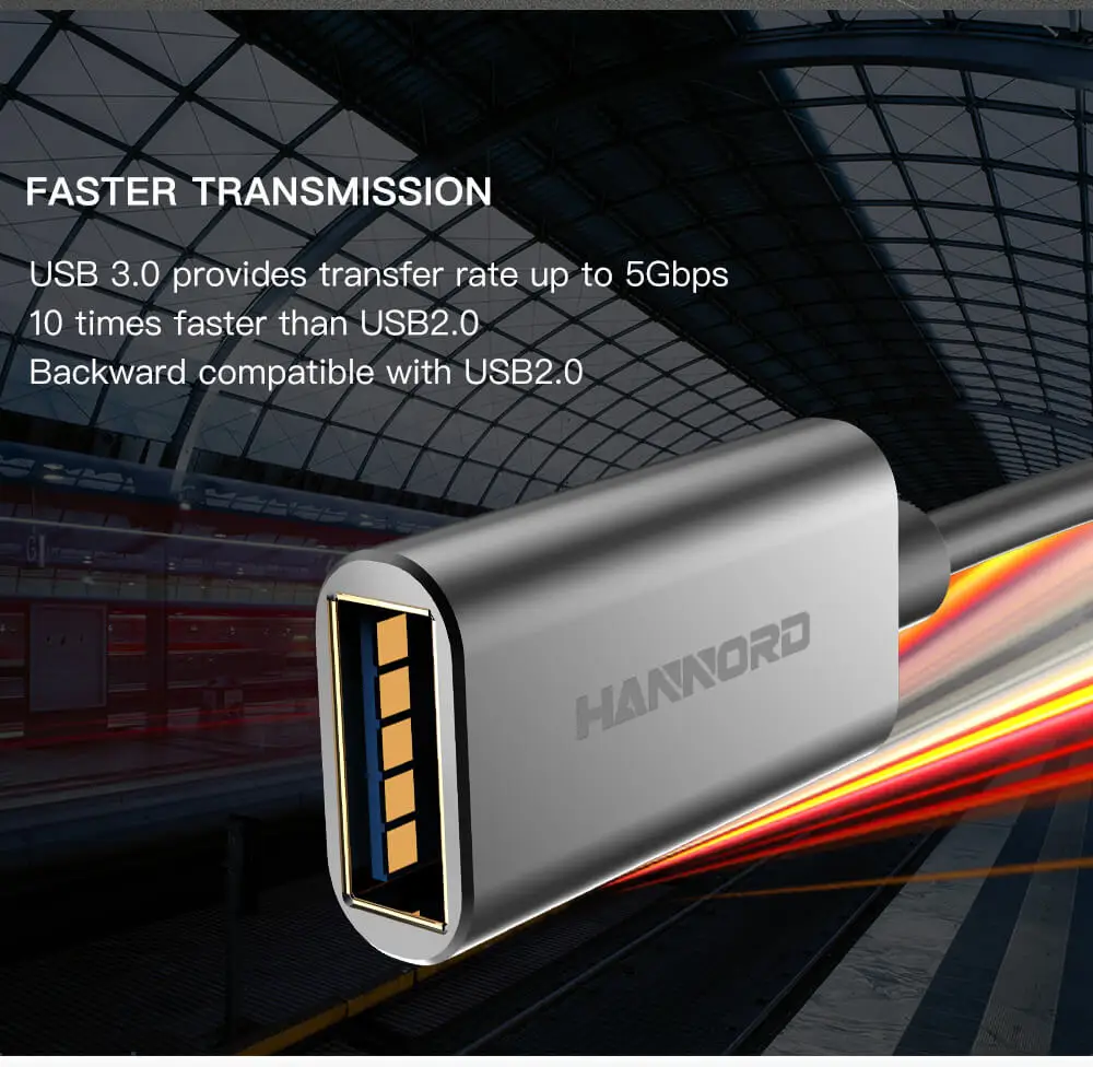 Hannord USB кабель-удлинитель для мужчин и женщин USB кабель-удлинитель USB 3,0 кабель-удлинитель Кабель для передачи данных для ПК клавиатура принтер Smart tv