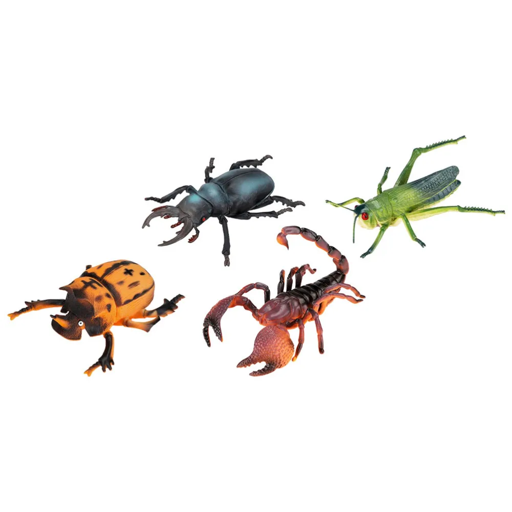

4Pcs Simulated Animal Realistic Insects Bug Toys Kids Boys Toys for Education