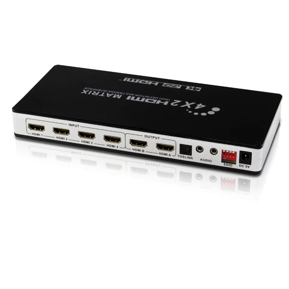 Матрица HDMI 2 0 4 х2 4K 60 Гц HDCP EDID управление переключателем матричный распределитель