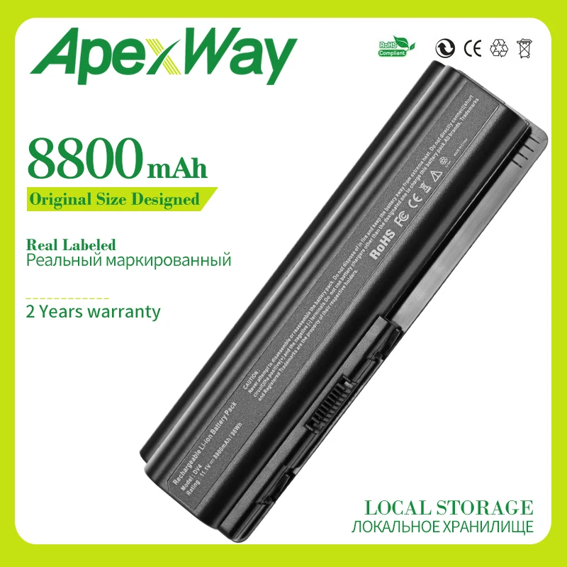 

Apexway EV06 12 Cells Battery for HP Pavilion DV4 DV5 DV6 for Compaq Presario CQ50 CQ71 CQ70 CQ61 CQ60 CQ45 CQ41 CQ40 HSTNN-LB73