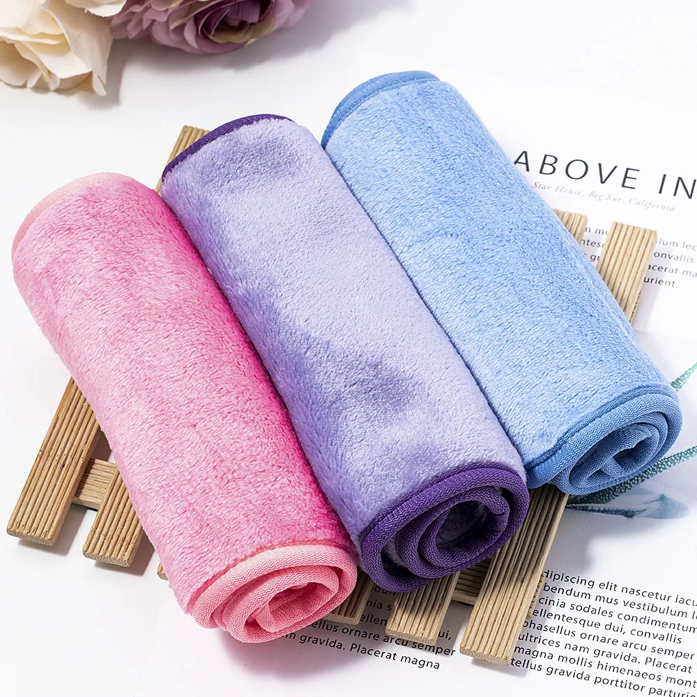 

Makeup Remover Towels Smooth Soft for Makeup Women Reusable Eraser Make Up Cleaning Towel Fibre Cloth Lightweight Practical