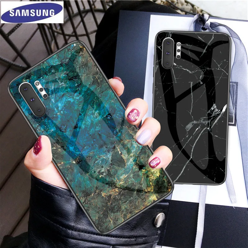 Samsung Galaxy S20 case Marble texture glass mobile phone S20Plus S20Ultra S7 edge S8 9 10 plus 10E M31 cover |