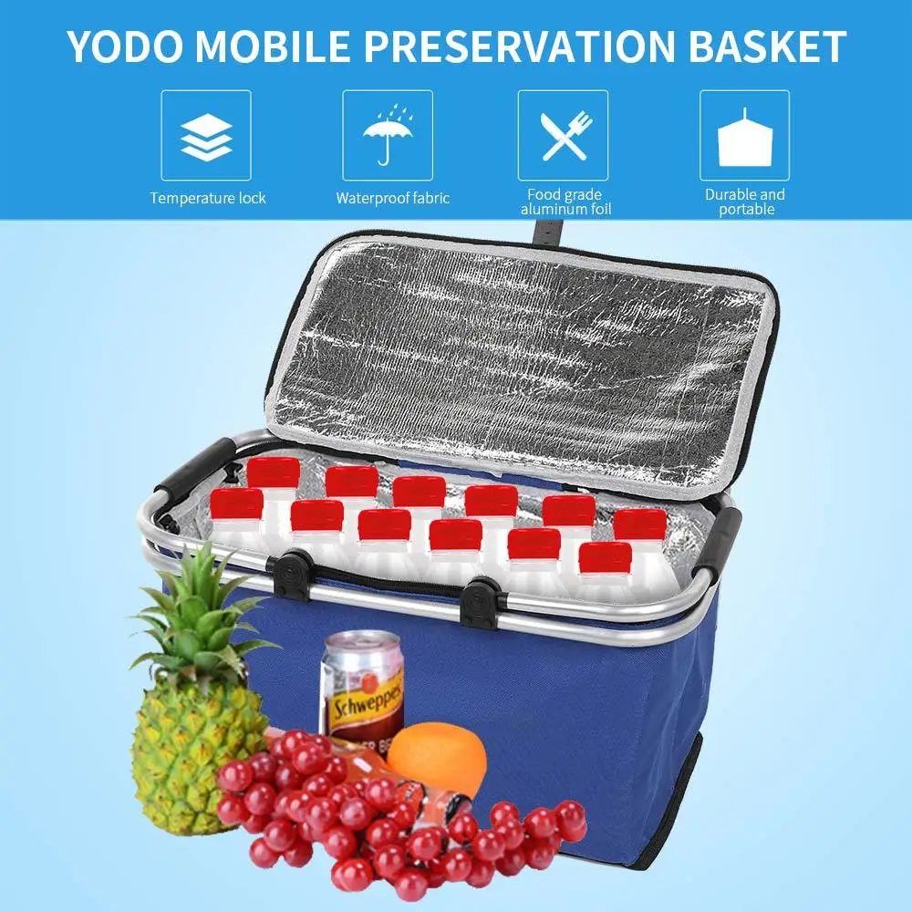 

Pizza Cooler Takeaway Insulation Bag Handbag Waterproof Oxford 30L Meal Fruits Food Delivery Package Cake Bun