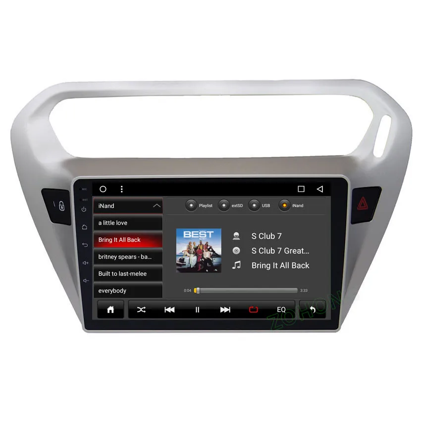 2.5D Восьмиядерный 2G+ 32GB Android автомобильный мультимедийный dvd-плеер для Citroen Elysee для peugeot 301 Автомобильный gps навигатор Авто Радио стерео