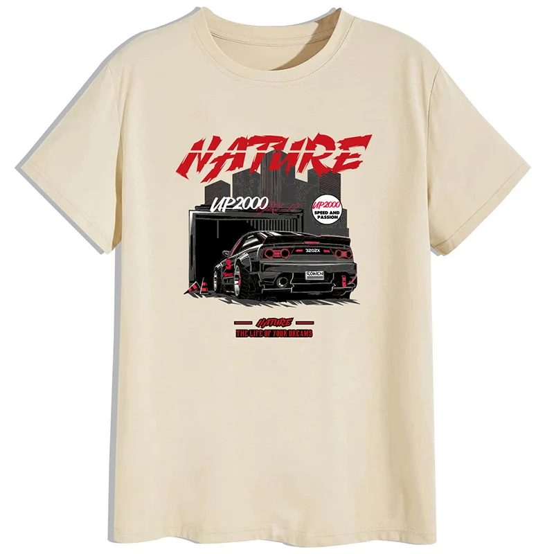 Футболка BGJS мужская с коротким рукавом Модная хлопковая Повседневная тенниска