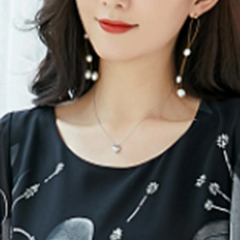 

Women's Plus Size 2020 new Chiffon print puffy mm cover up dress summer