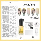 Набор для штамповки ногтей ROSALIND, лак для ногтей, Полупостоянный фотолак с пластиной для штамповки, скребок, набор инструментов для штамповки