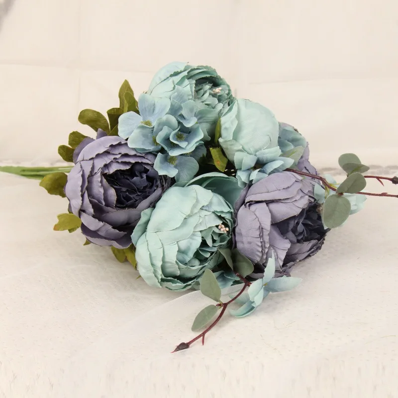 1 букет искусственных цветов Свадебный винтажный венок с европейскими пионами