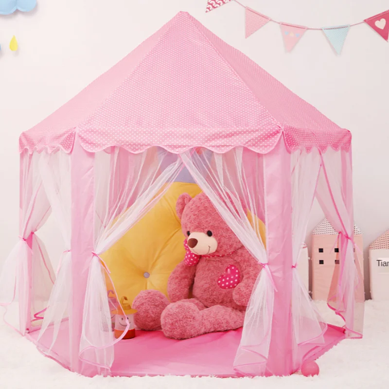 Children's Tent Game House Hexagonal Princess Castle Spot Household Mosquito-Proof Small Tent