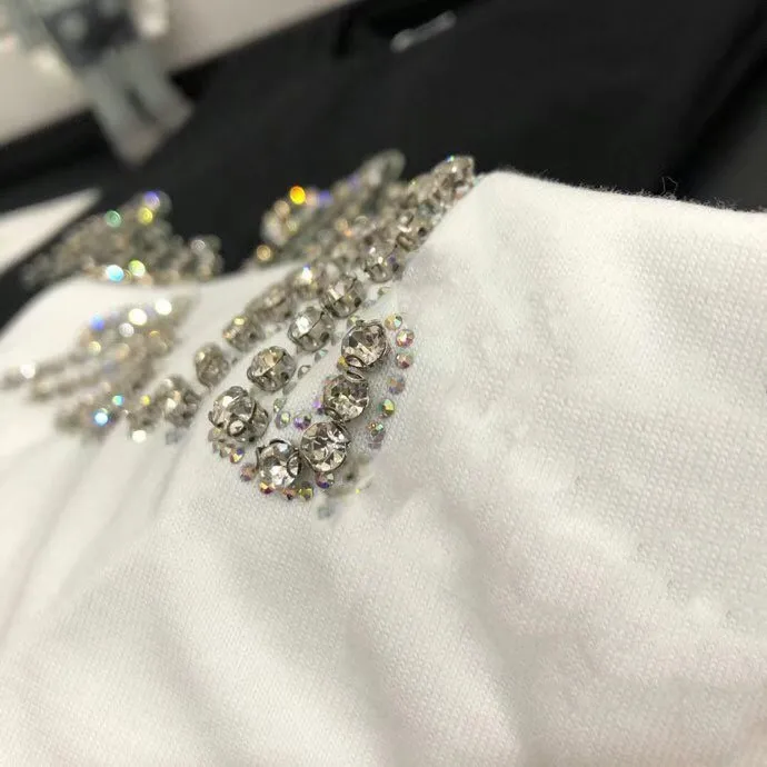 

2021 Spring and summer new letter Nail Drill versatile T-shirt exquisite workmanship, great texture