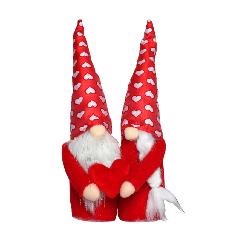 

День Святого Валентина гном сердце любовь Tomte Elf карликовый ниссе скандинавский стиль День Святого Валентина подарок для кухни многоярусны...