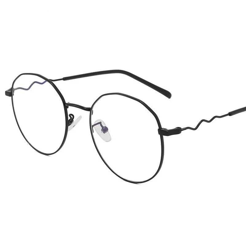 Новый трендовый Овальный оправа для очков ретро металлический литературный