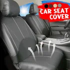 Автомобильный кожаный чехол для сиденья Подушка универсальная Передняя 2 сиденья для Vw Citroen Renault Nissan Ford воздухопроницаемая высокое качество 118x56 см
