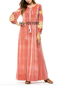 Арабское золото бархат вышитые абайя индийская одежда для женщин панджаби Курта