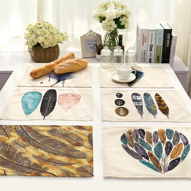 Подставки для кружек с животным узором 1 шт. коврик обеденного стола хлопковый