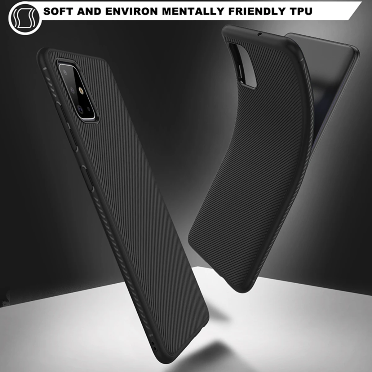 Для Samsung Galaxy S20 Plus силиконовый мягкий матовый ТПУ Бампер Защитный чехол для A71 A51