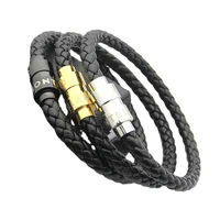 wholesale men magnetic leather rope bracelet