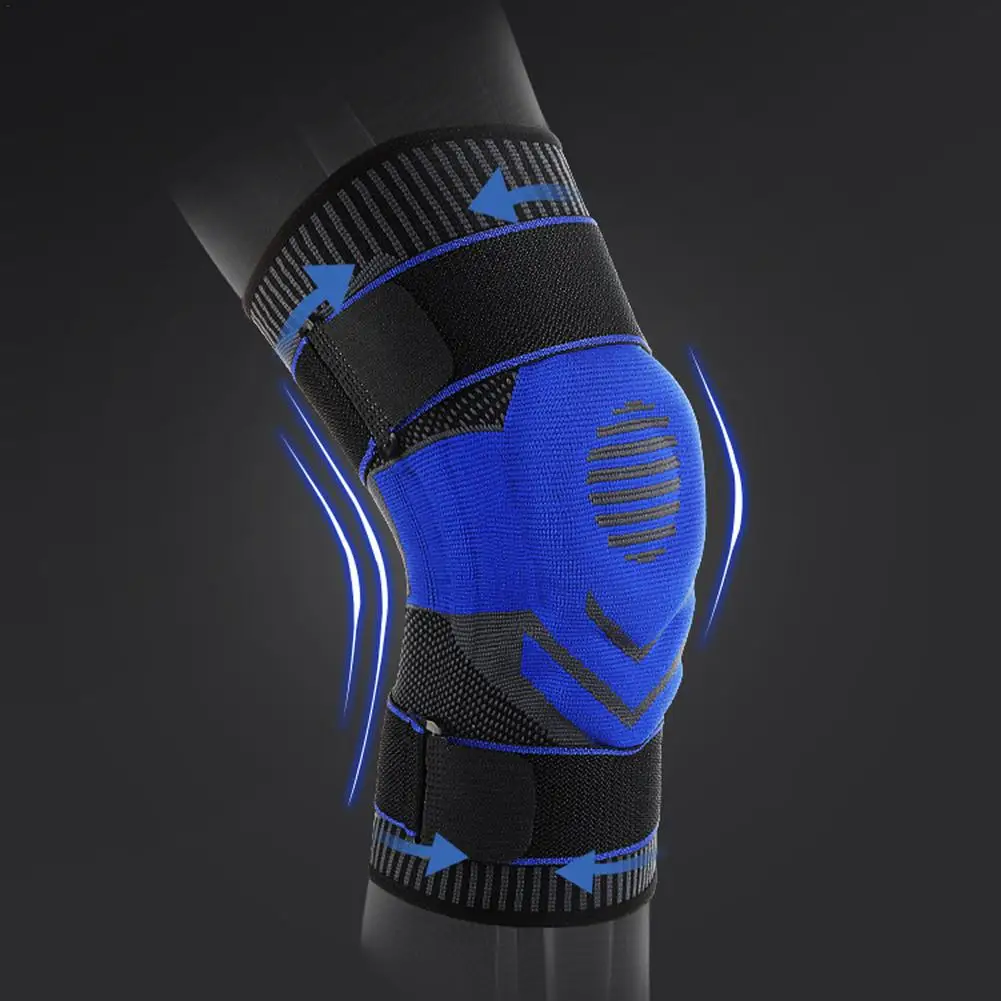 Дышащий наколенник для упражнений протектор поддержка фитнеса силиконовое