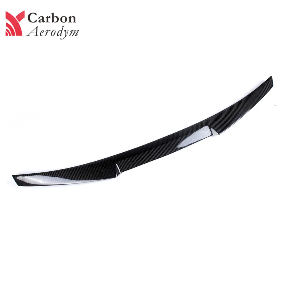 Настоящий карбоновый автомобильный спойлер черный глянец для BMW 3 серии E46 седан