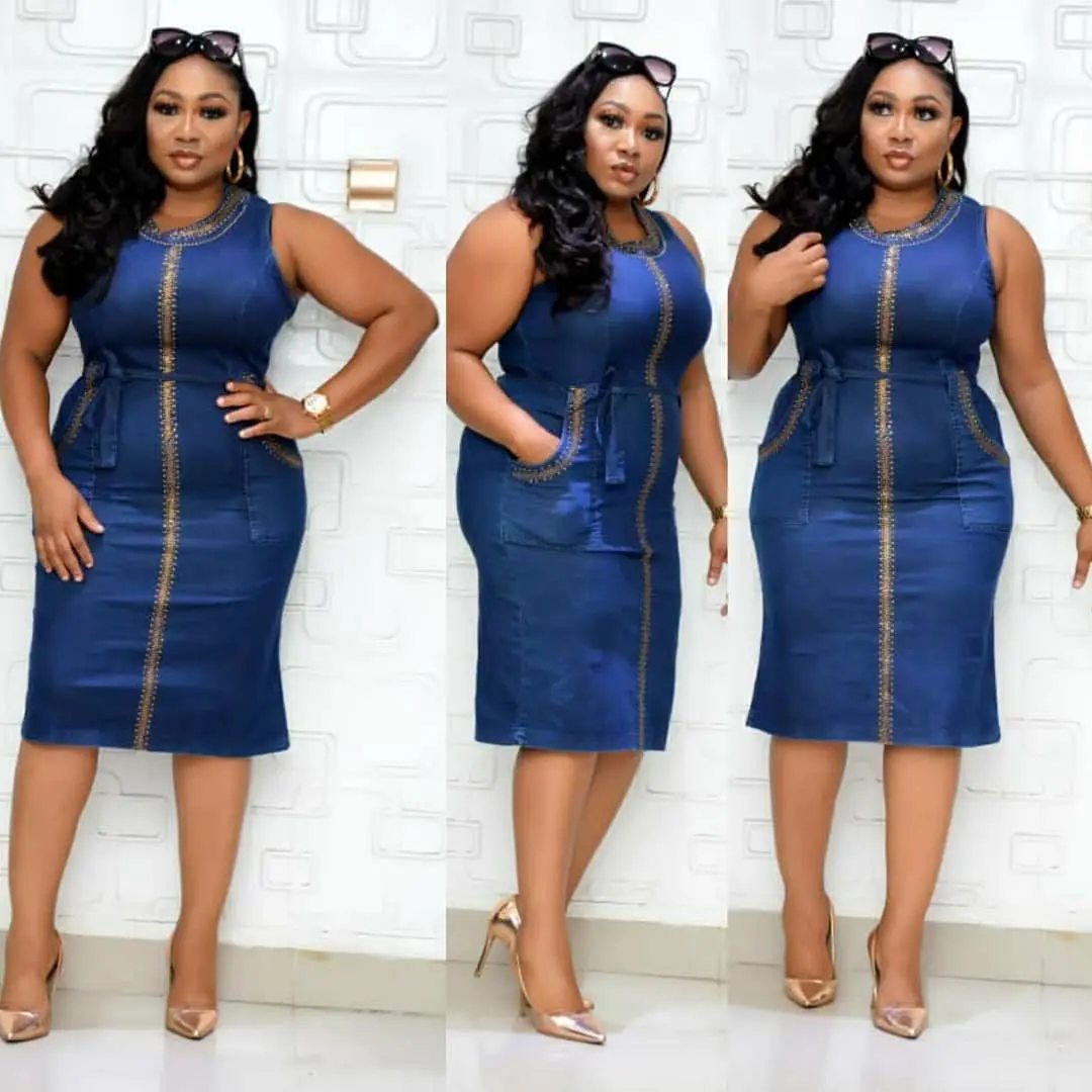 

2XL-5XL African Dresses for Women 2021 New Arrival Women O-neck Sleeveless Dress African Clothes for Women