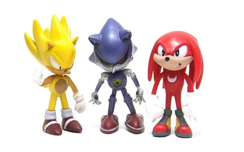 1 шт. мультяшная супер звуковая модель Miles Prower Amy Rose Knuckles The Echidna Dr Eggman Фигурки ПВХ Модель Детская Подарочная игрушка