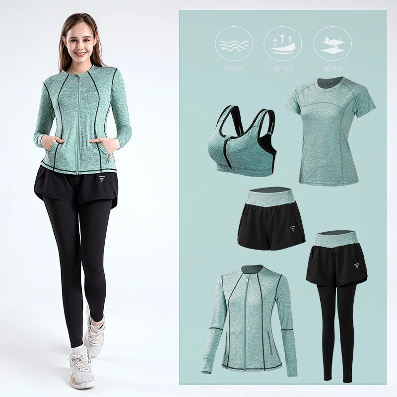

2021 Autumn Yoga Sets Women Gym Clothes 3/4/5pcs Yoga Sets Women Gym Clothes Plus Size Xxxl Sport Clothes for Women