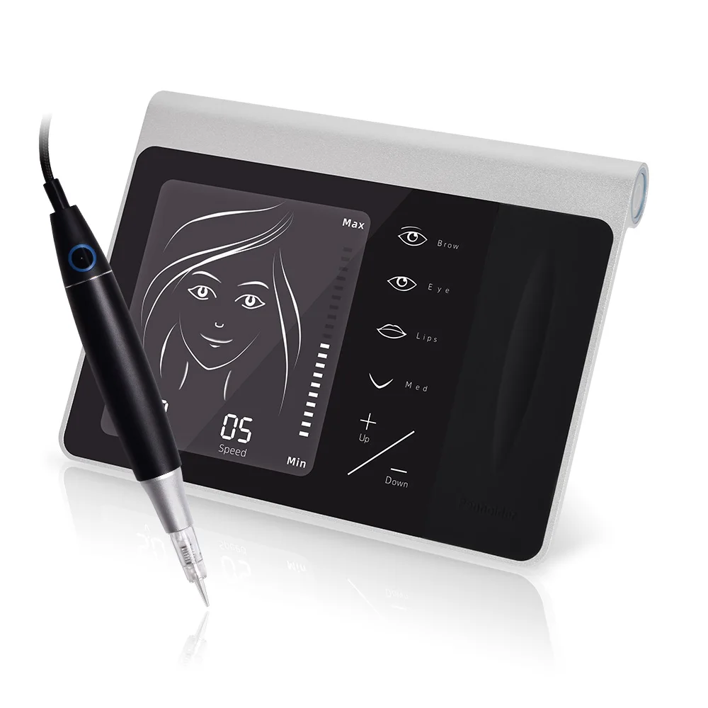 Стиль красоты Перманентный макияж татуировки аксессуары Microblading бровей Вышивка Цифровой татуировки для бровей/губ - Цвет: Серебристый