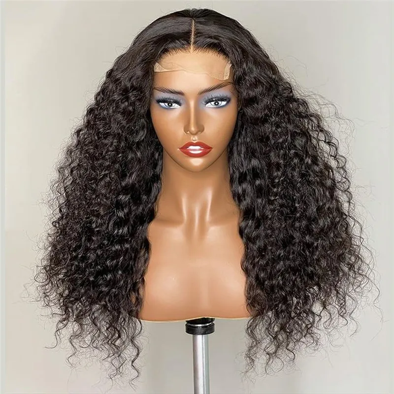 

Lace Front Wigs with Baby Hair Loose Curly Synthetic Wig Heat Resistant Natural Black Pre Plucked Daily Wear Wig For Black Women