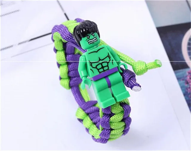 style 4 Marvel Мстители браслет железный человек Бэтмен Капитан Америка Супергерои строительные игрушки Фигурки дети подарок на день рождения - Цвет: style 4