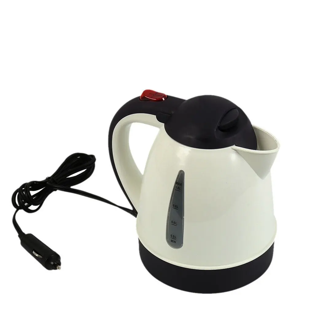 

1000ML Hot Kettle Car Portable Water Heater Auto Travel for The Cafe 304 Stainless Steel Large Capacity