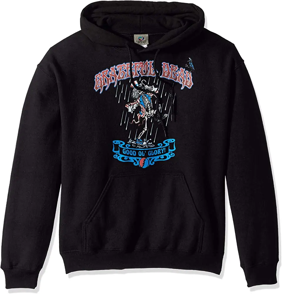 

Liquid Blue Men's Plus Size Grateful Dead Good Ol' Glory Pullover Hoodie