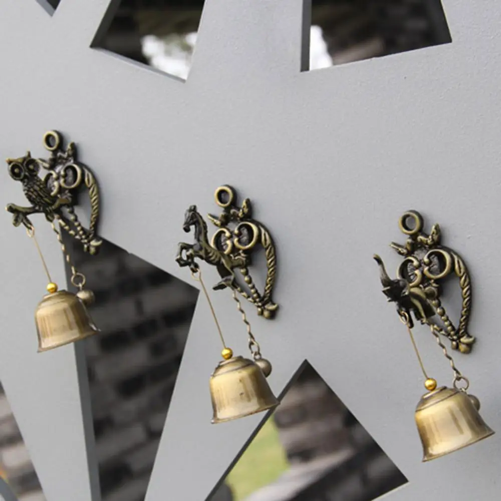 Ретро металлический колокольчик Windchime животное ветер колокольчики двери