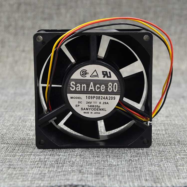 Япония для Sanyo 8 см 24 В 0.29A 109P0824A209 8032 инверторный вентилятор питания шасси|Кулеры и