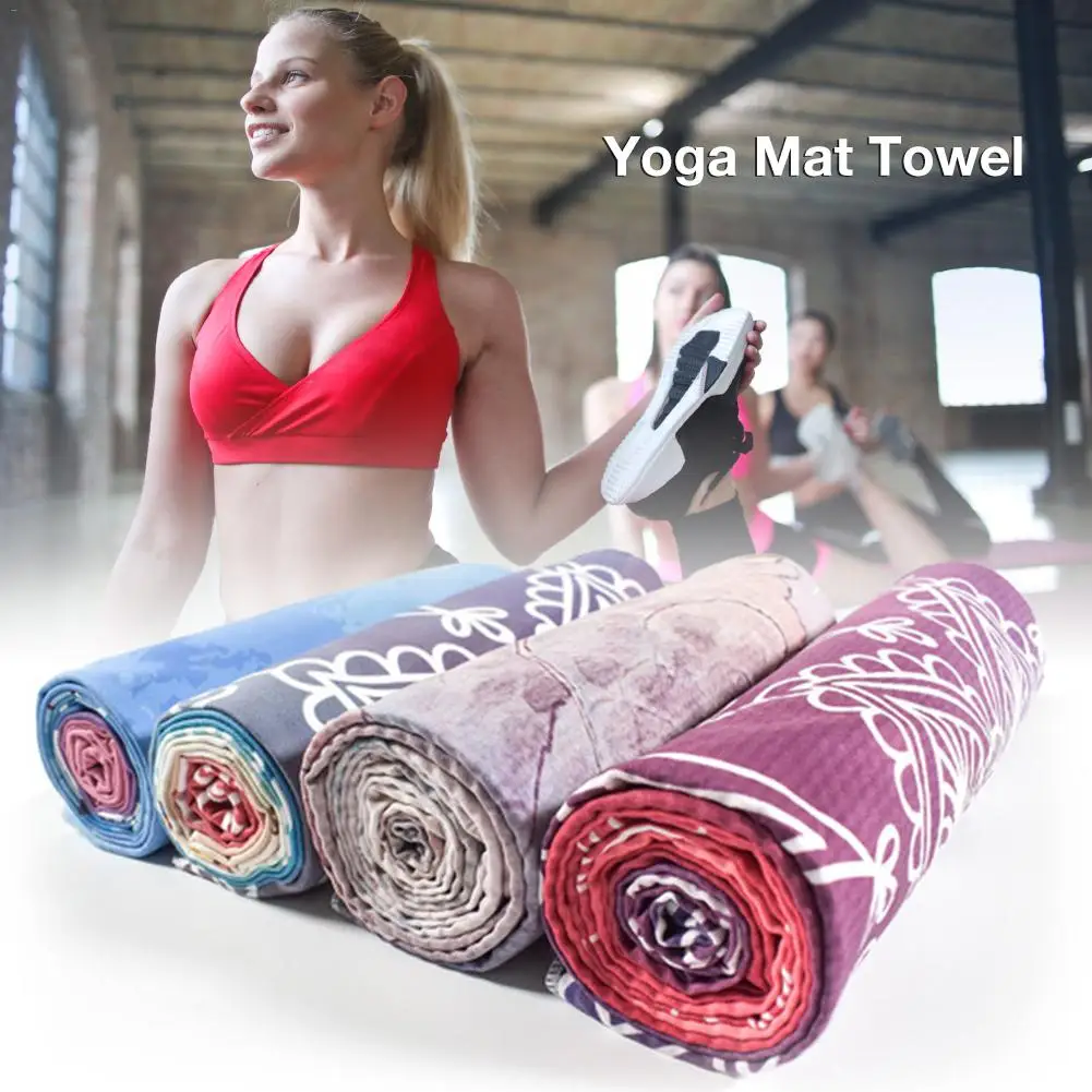 Замшевый Коврик для йоги из ТПЭ С Рисунком Слона нескользящий коврик похудения