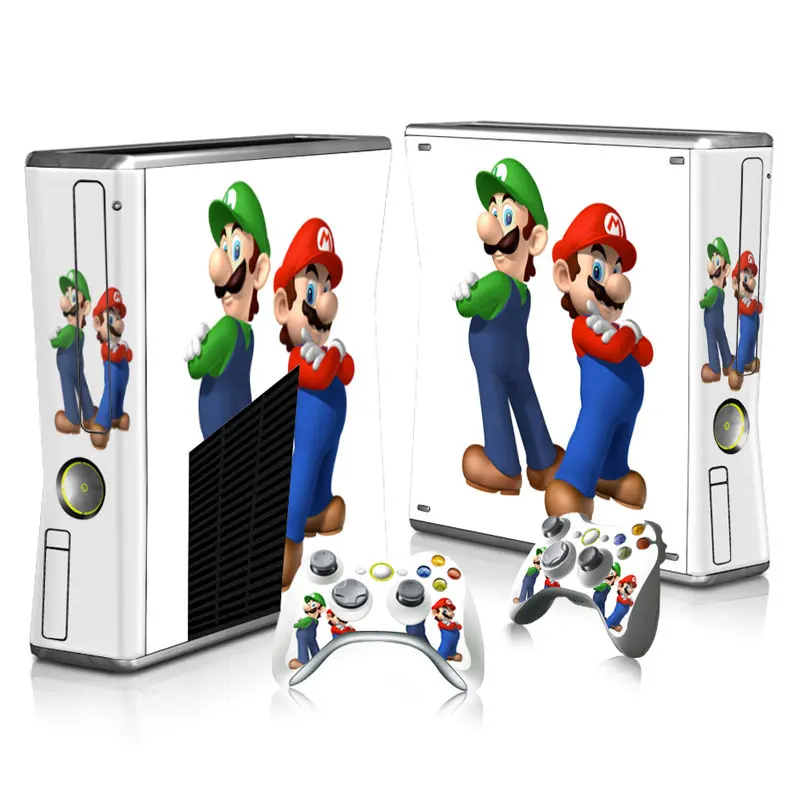 С рисунком героев из мультфильма для xbox 360 slim стикер XBOX Виниловая наклейка Xbox360